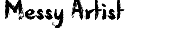Messy Artist font preview